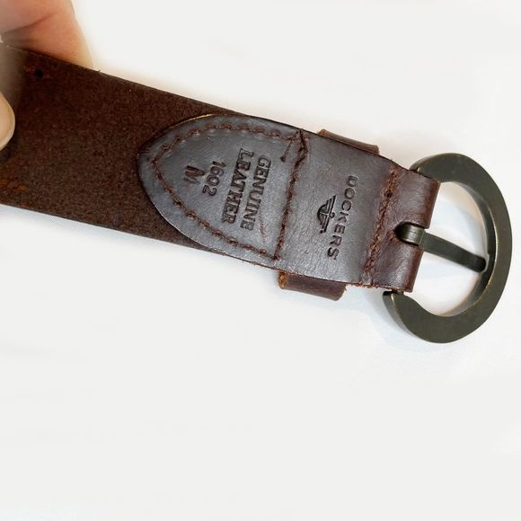 Brown Leather Die Cut Belt - Picture 4 of 6